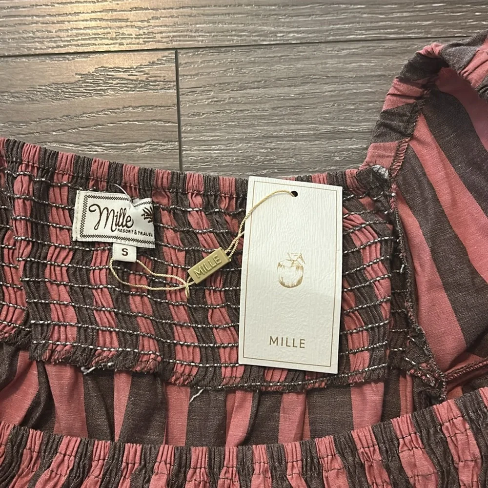 Mille JANE DRESS IN ROSEWOOD & SABLE - Picture 5 of 5